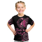 Personalised Aboriginal Ribbons Kid T Shirt Think Pink Butterfly Art Wall Clock Breast Cancer