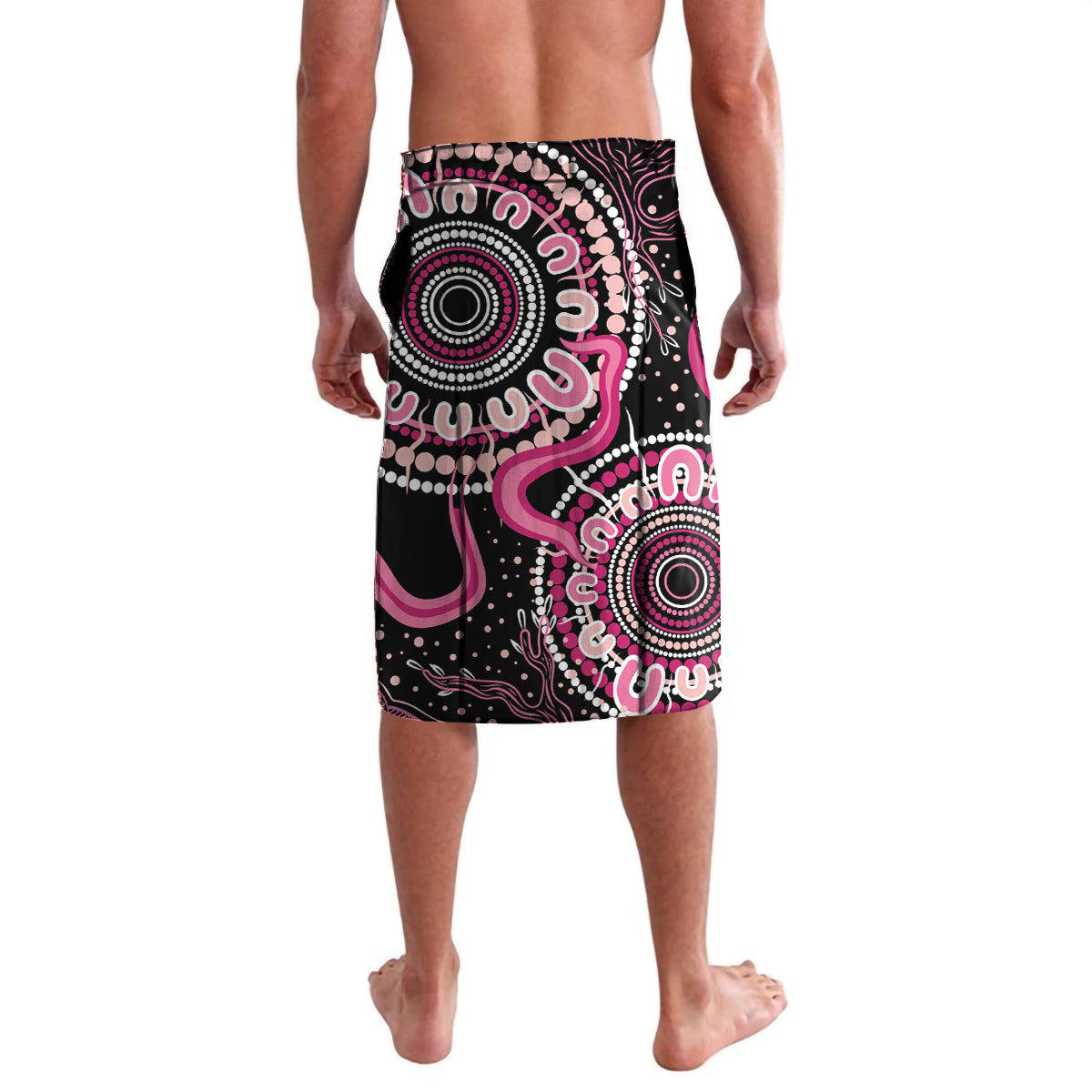 Personalised Aboriginal Ribbons Lavalava Think Pink Butterfly Art Wall Clock Breast Cancer