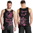 Personalised Aboriginal Ribbons Men Tank Top Think Pink Butterfly Art Wall Clock Breast Cancer
