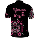 Personalised Aboriginal Ribbons Polo Shirt Think Pink Butterfly Art Wall Clock Breast Cancer