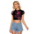 Personalised Aboriginal Ribbons Raglan Cropped T Shirt Think Pink Butterfly Art Wall Clock Breast Cancer