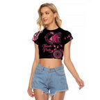 Personalised Aboriginal Ribbons Raglan Cropped T Shirt Think Pink Butterfly Art Wall Clock Breast Cancer