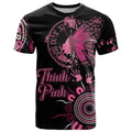 Personalised Aboriginal Ribbons T Shirt Think Pink Butterfly Art Wall Clock Breast Cancer