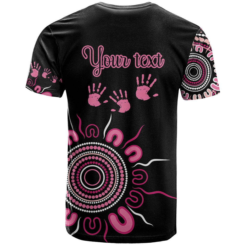 Personalised Aboriginal Ribbons T Shirt Think Pink Butterfly Art Wall Clock Breast Cancer