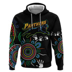 Personalised Panthers Aboriginal Dot Hoodie Go the Mighty Panthers