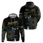 Personalised Panthers Aboriginal Dot Hoodie Go the Mighty Panthers