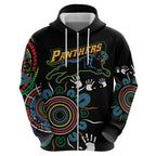 Personalised Panthers Aboriginal Dot Hoodie Go the Mighty Panthers