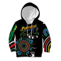 Personalised Panthers Aboriginal Dot Kid Hoodie Go the Mighty Panthers