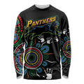 Personalised Panthers Aboriginal Dot Long Sleeve Shirt Go the Mighty Panthers
