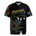 Personalised Panthers Aboriginal Dot Rugby Jersey Go the Mighty Panthers