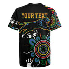 Personalised Panthers Aboriginal Dot Rugby Jersey Go the Mighty Panthers