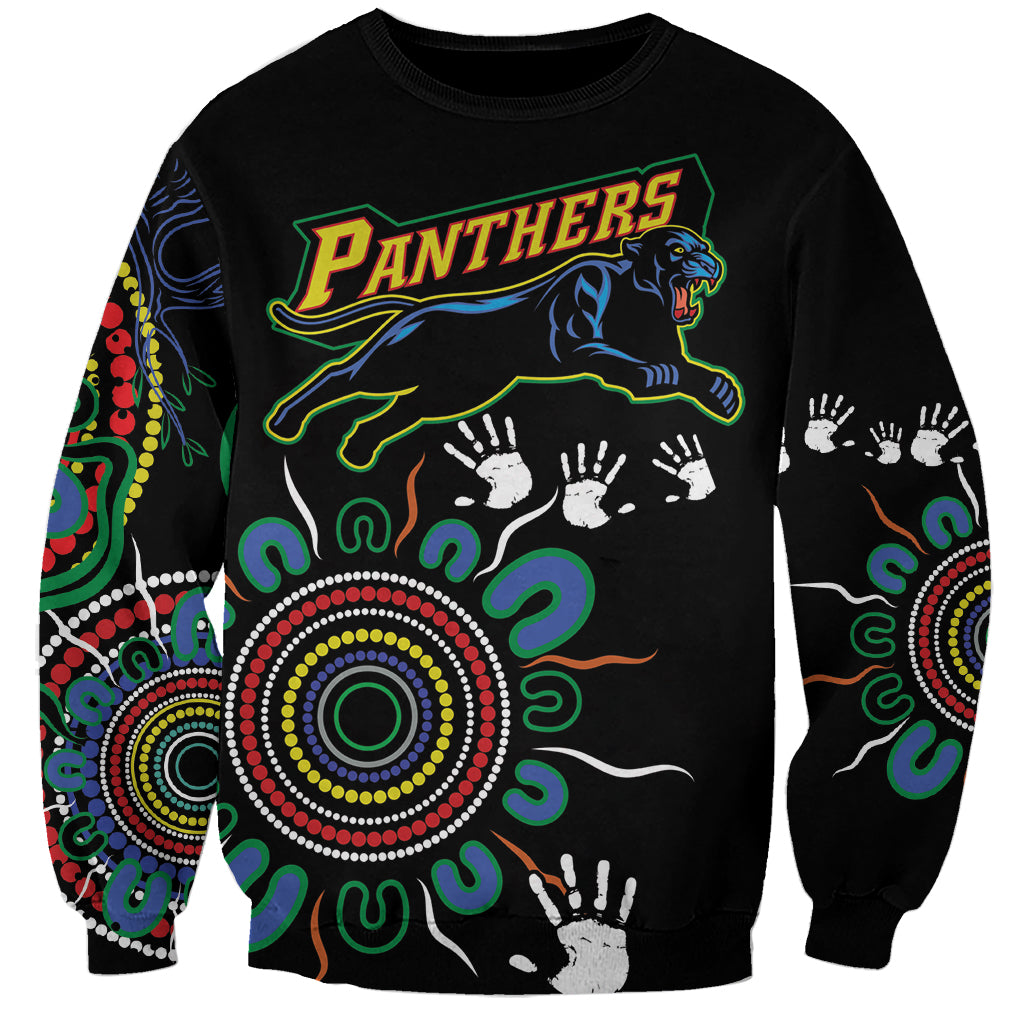 Personalised Panthers Aboriginal Dot Sweatshirt Go the Mighty Panthers