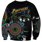 Personalised Panthers Aboriginal Dot Sweatshirt Go the Mighty Panthers