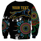Personalised Panthers Aboriginal Dot Sweatshirt Go the Mighty Panthers