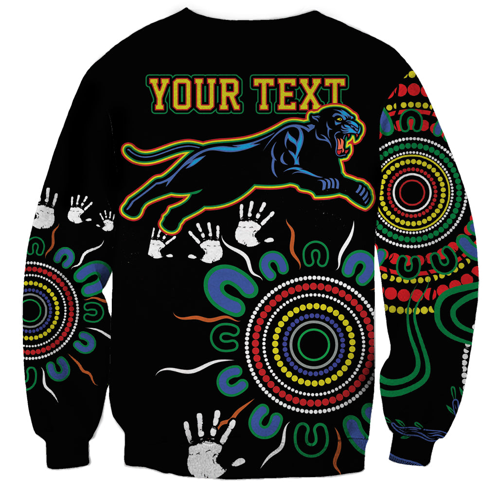 Personalised Panthers Aboriginal Dot Sweatshirt Go the Mighty Panthers