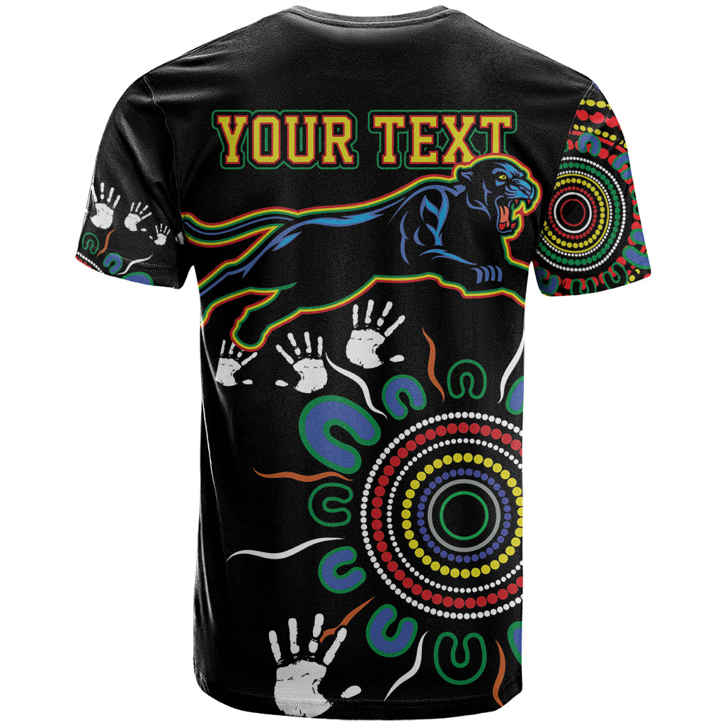 Personalised Panthers Aboriginal Dot T Shirt Go the Mighty Panthers
