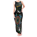 Personalised Panthers Aboriginal Dot Tank Maxi Dress Go the Mighty Panthers