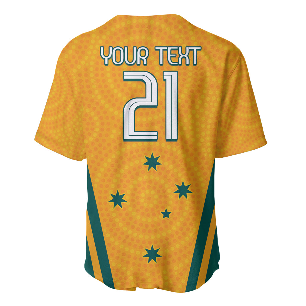 Custom Australia Rugby Baseball Jersey Wallabies Mascots Sporty Version