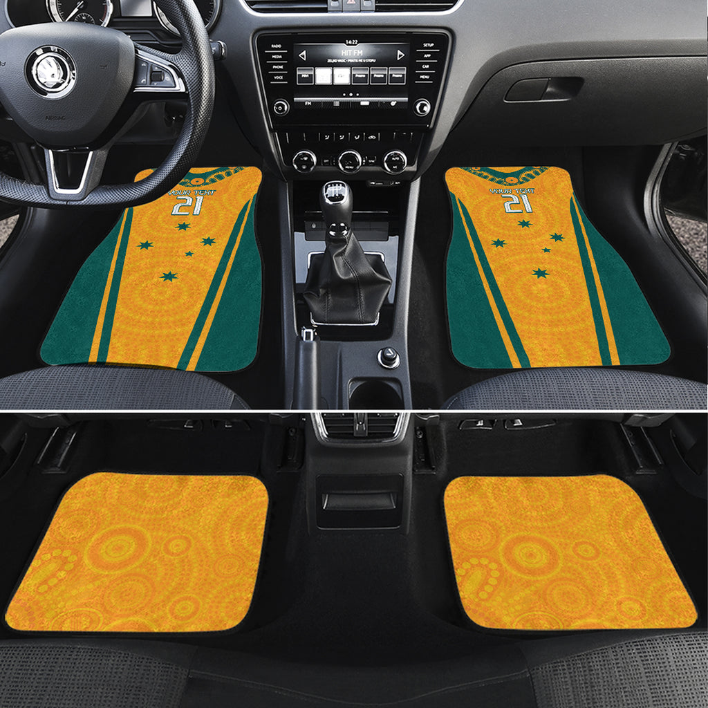 Custom Australia Rugby Car Mats Wallabies Mascots Sporty Version