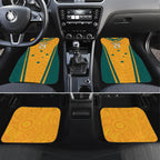 Custom Australia Rugby Car Mats Wallabies Mascots Sporty Version
