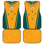 Custom Australia Rugby Car Mats Wallabies Mascots Sporty Version