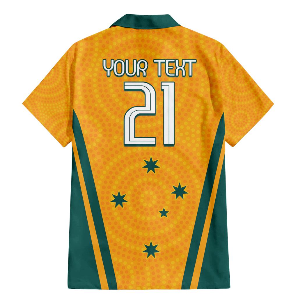 Custom Australia Rugby Family Matching Mermaid Dress and Hawaiian Shirt Wallabies Mascots Sporty Version