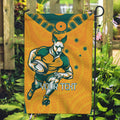 Custom Australia Rugby Garden Flag Wallabies Mascots Sporty Version