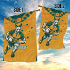 Custom Australia Rugby Garden Flag Wallabies Mascots Sporty Version
