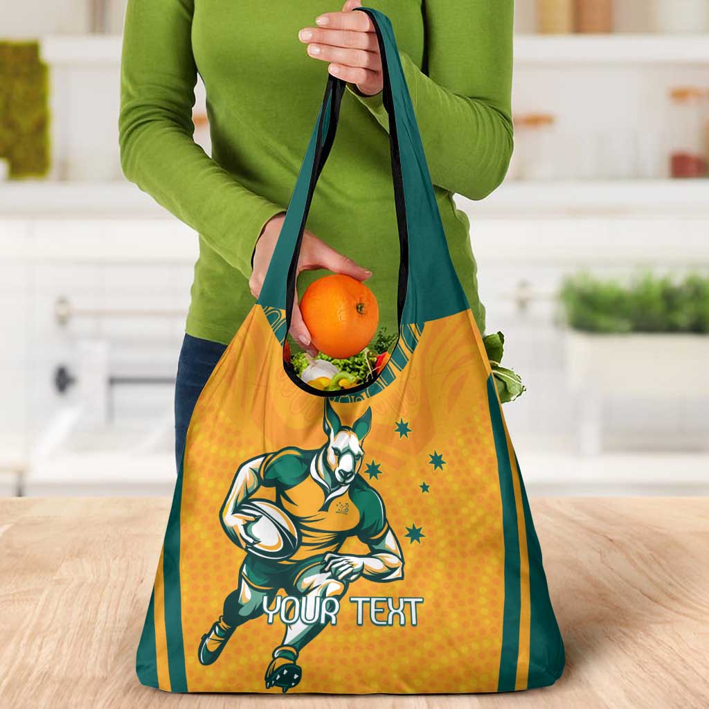 Custom Australia Rugby Grocery Bag Wallabies Mascots Sporty Version