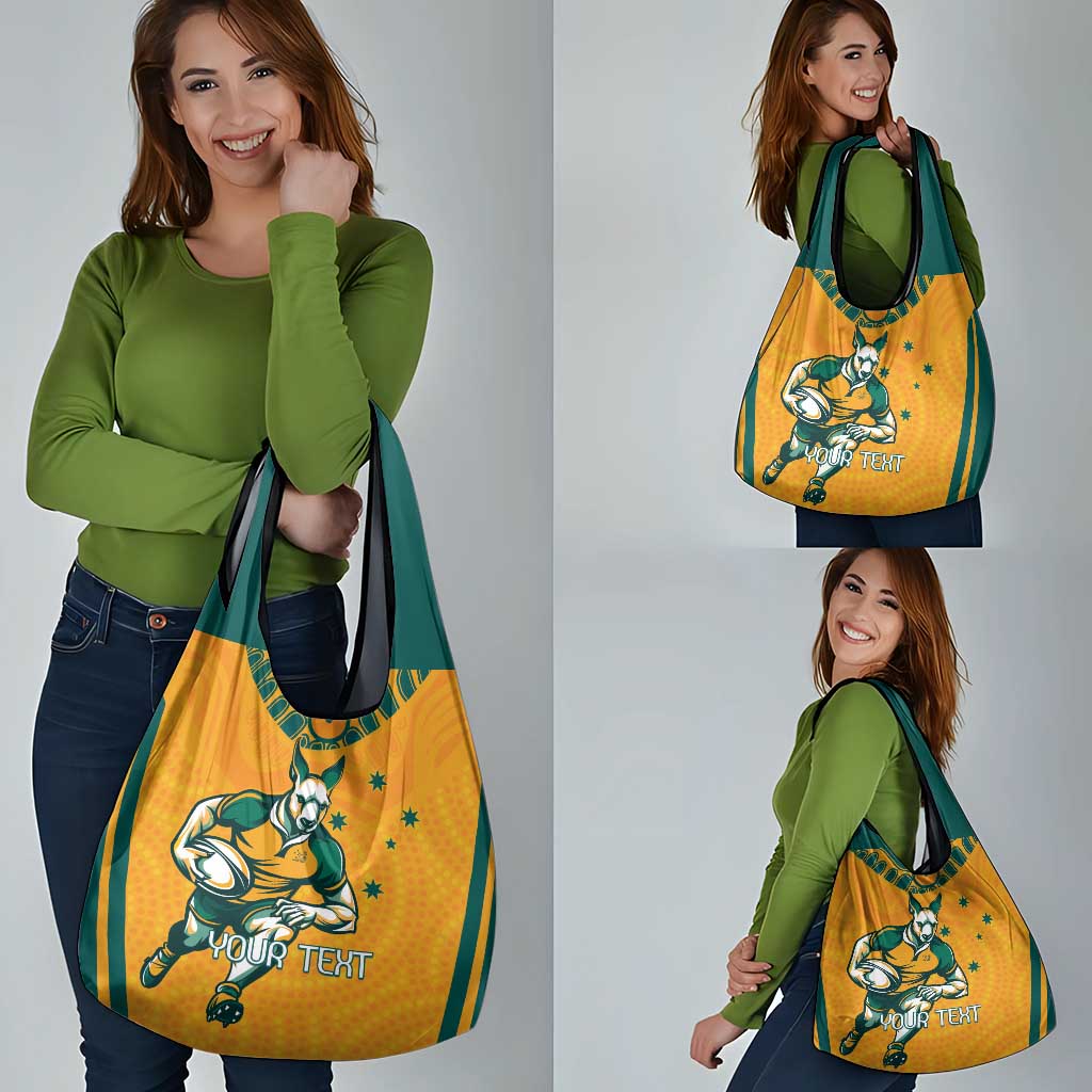 Custom Australia Rugby Grocery Bag Wallabies Mascots Sporty Version