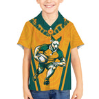 Custom Australia Rugby Hawaiian Shirt Wallabies Mascots Sporty Version