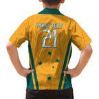 Custom Australia Rugby Hawaiian Shirt Wallabies Mascots Sporty Version