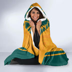 Custom Australia Rugby Hooded Blanket Wallabies Mascots Sporty Version