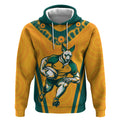 Custom Australia Rugby Hoodie Wallabies Mascots Sporty Version
