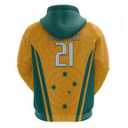 Custom Australia Rugby Hoodie Wallabies Mascots Sporty Version