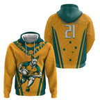Custom Australia Rugby Hoodie Wallabies Mascots Sporty Version
