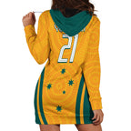Custom Australia Rugby Hoodie Dress Wallabies Mascots Sporty Version