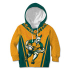 Custom Australia Rugby Kid Hoodie Wallabies Mascots Sporty Version