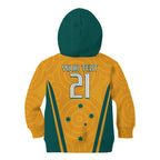 Custom Australia Rugby Kid Hoodie Wallabies Mascots Sporty Version