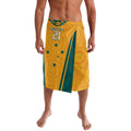 Custom Australia Rugby Lavalava Wallabies Mascots Sporty Version