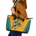 Custom Australia Rugby Leather Tote Bag Wallabies Mascots Sporty Version