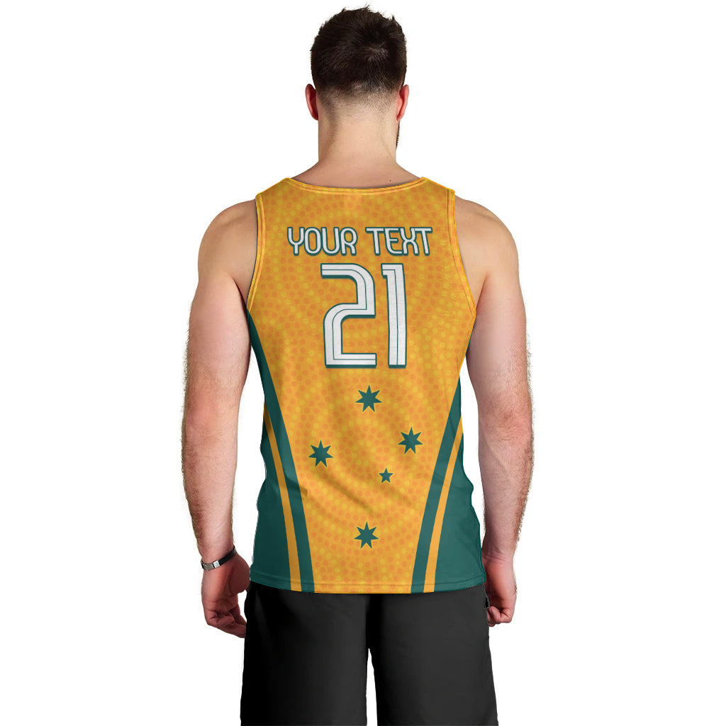 Custom Australia Rugby Men Tank Top Wallabies Mascots Sporty Version