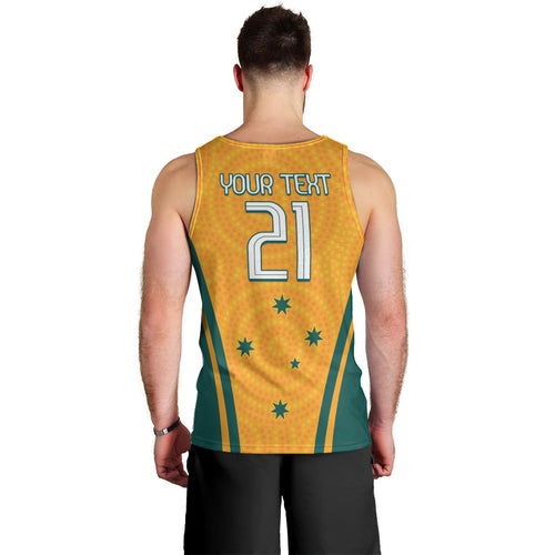 Custom Australia Rugby Men Tank Top Wallabies Mascots Sporty Version