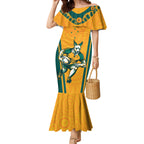 Custom Australia Rugby Mermaid Dress Wallabies Mascots Sporty Version