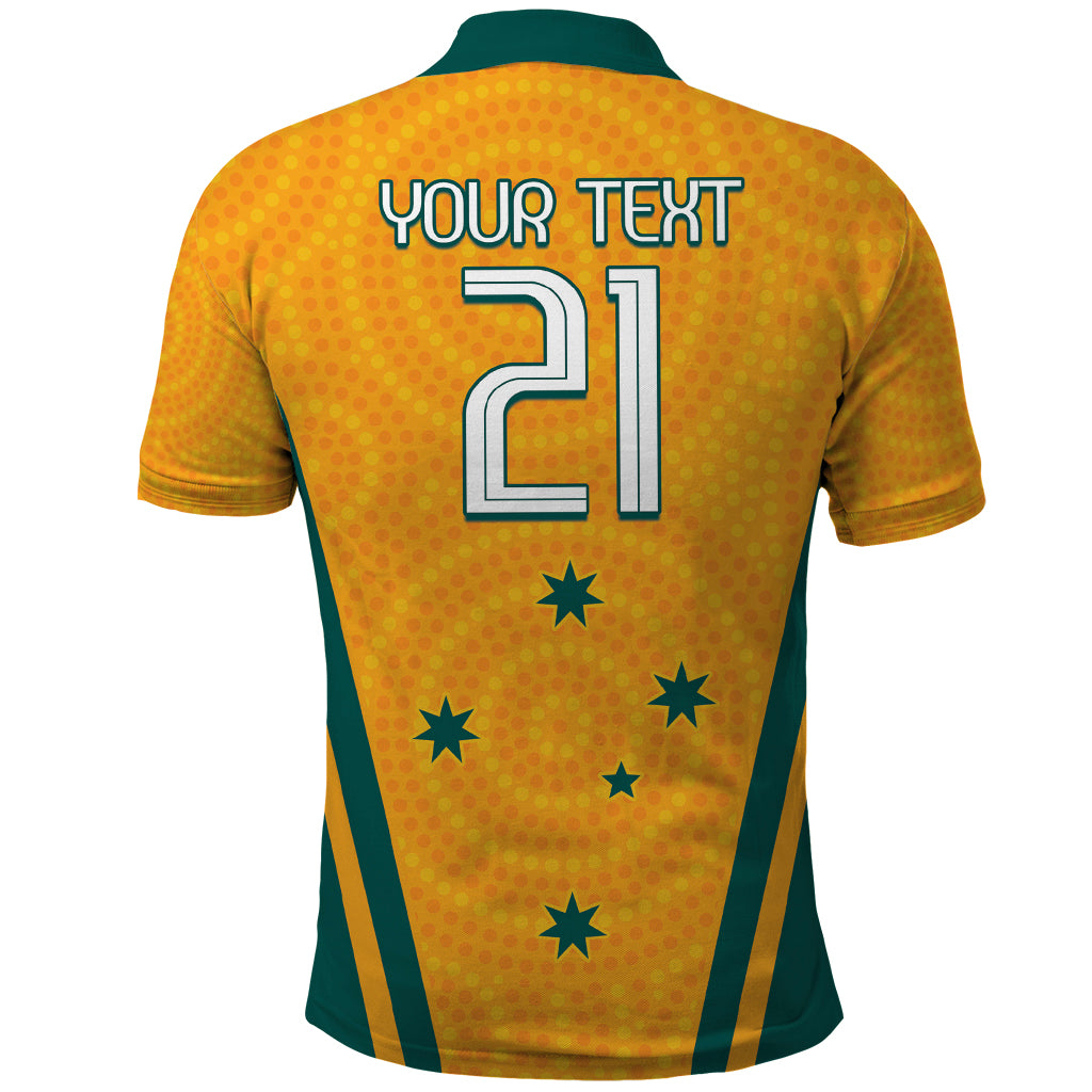 Custom Australia Rugby Polo Shirt Wallabies Mascots Sporty Version