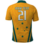 Custom Australia Rugby Polo Shirt Wallabies Mascots Sporty Version