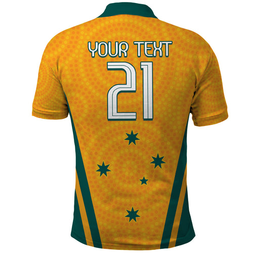 Custom Australia Rugby Polo Shirt Wallabies Mascots Sporty Version