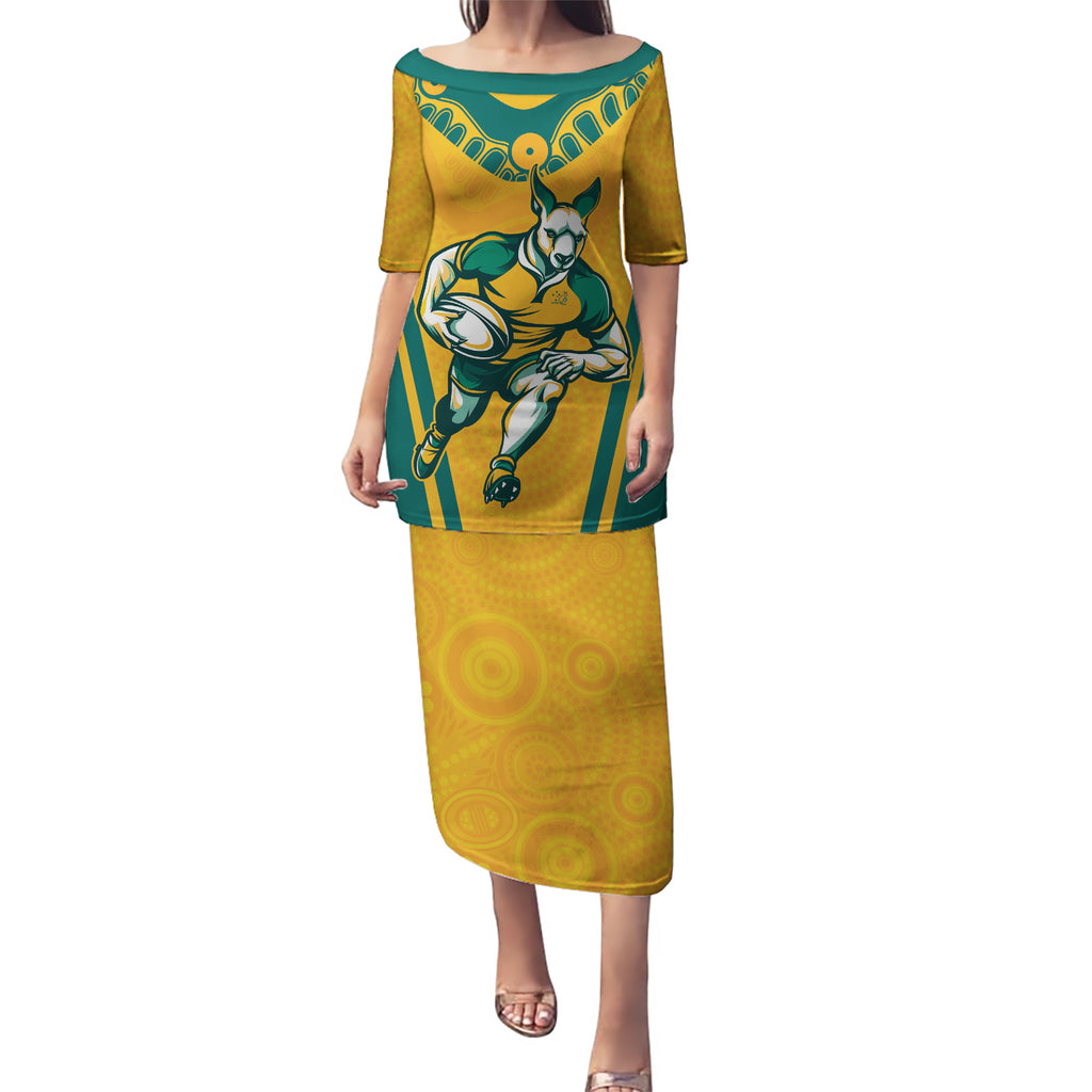Custom Australia Rugby Puletasi Wallabies Mascots Sporty Version