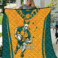 Custom Australia Rugby Quilt Wallabies Mascots Sporty Version