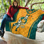 Custom Australia Rugby Quilt Wallabies Mascots Sporty Version